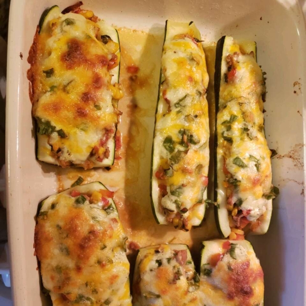 Taco-Stuffed Zucchini Boats