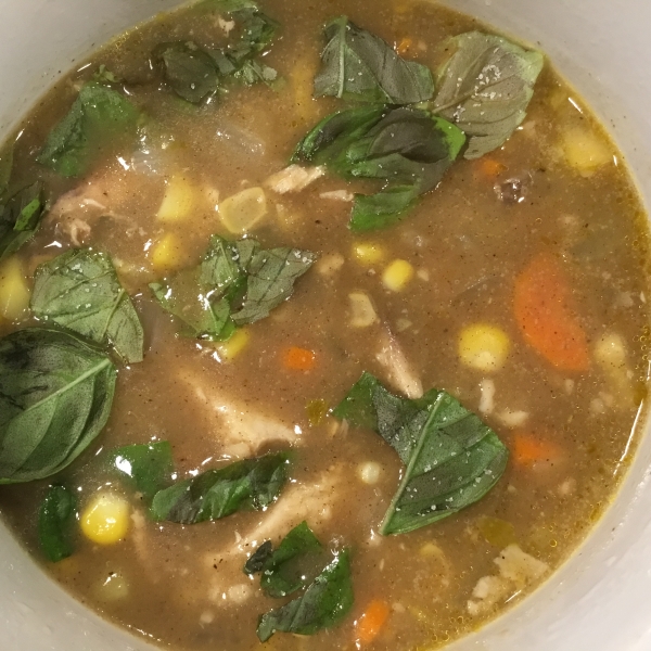 Asian Chicken and Corn Soup