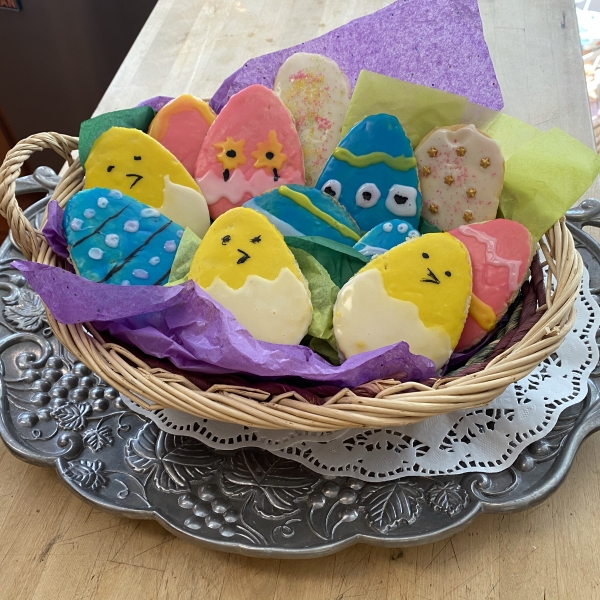 Heart Cookies Decorated with Royal Icing