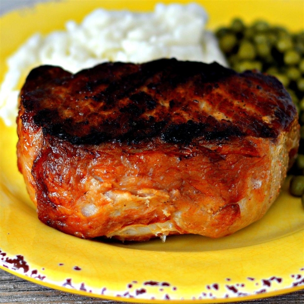 Fabienne's Grilled Center Cut Pork Chops