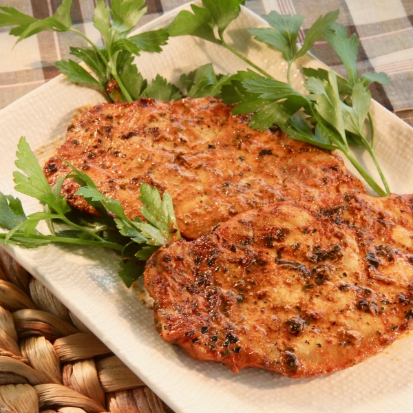 Fabienne's Grilled Center Cut Pork Chops