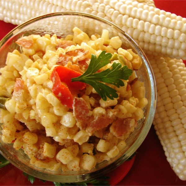 Cajun Corn and Bacon Maque Choux