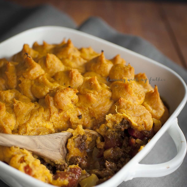 Autumn Sweet Potato Shepherd's Pie