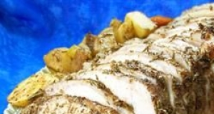 Oven-Roasted Pork Tenderloin with Roasted Potatoes and Vegetables