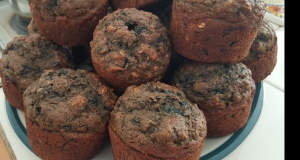 Whole Wheat Blueberry Beet Muffins