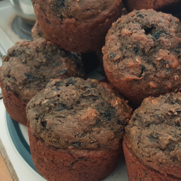 Whole Wheat Blueberry Beet Muffins