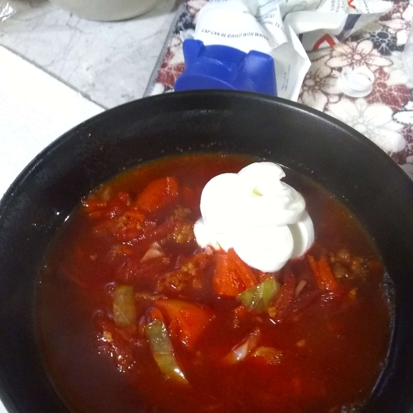 Ukrainian Red Borscht Soup