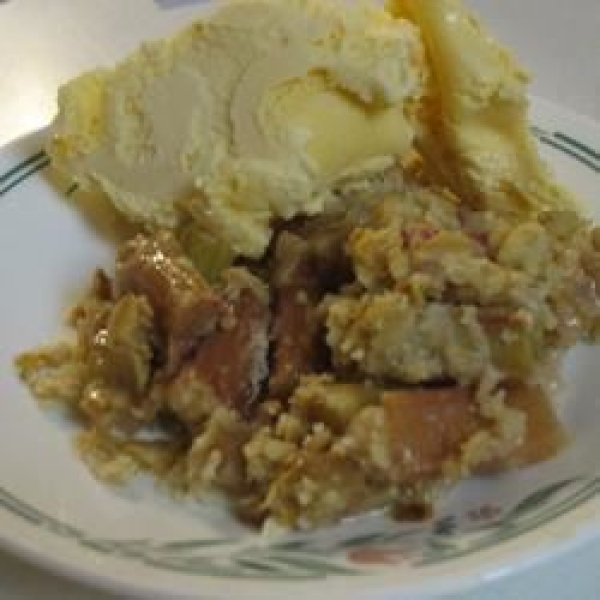 Rhubarb Crumble Pie