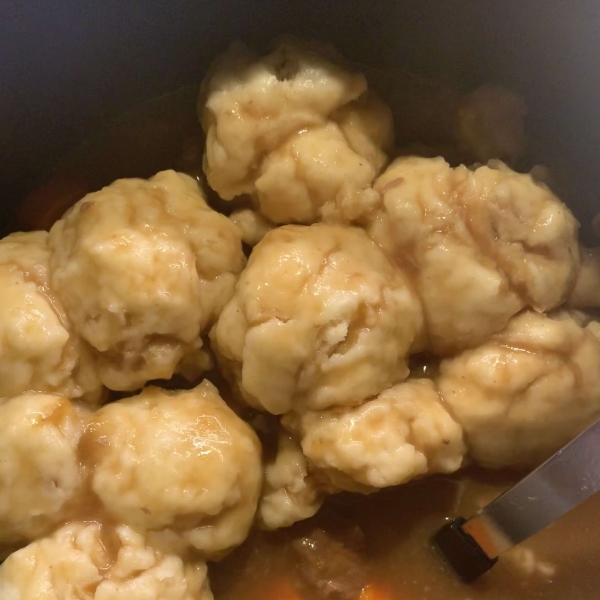 Mom's Hearty Beef Stew with Dumplings