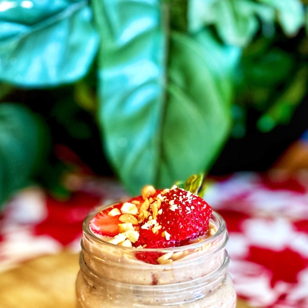 Peanut Butter and Jelly Overnight Oats