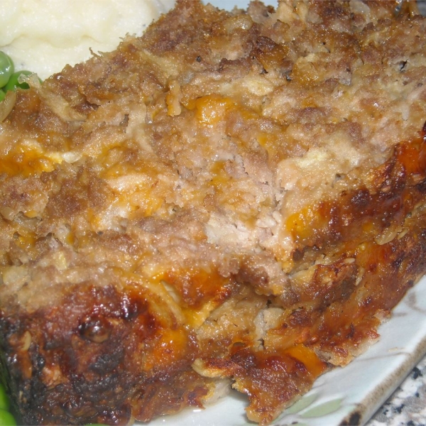 Cheesy Apple and Oat Meatloaf