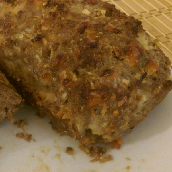 Cheesy Apple and Oat Meatloaf