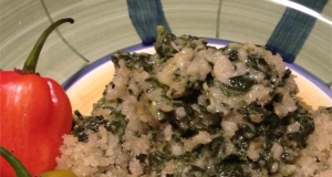 Creamed Spinach with Jalapenos