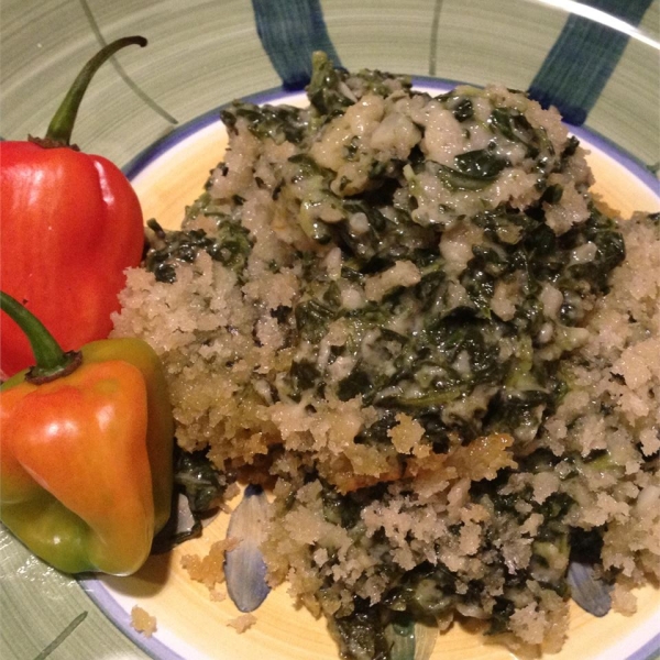 Creamed Spinach with Jalapenos