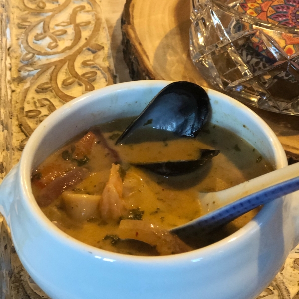 Red Curry Chicken and Pumpkin Soup