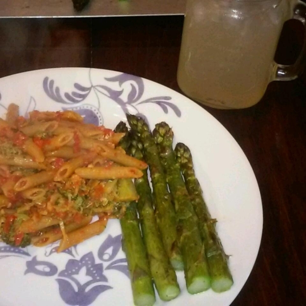 Broiled Asparagus with Lemon Tarragon Dressing