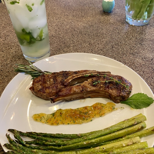 Chef John's Grilled Lamb with Mint-Orange Sauce