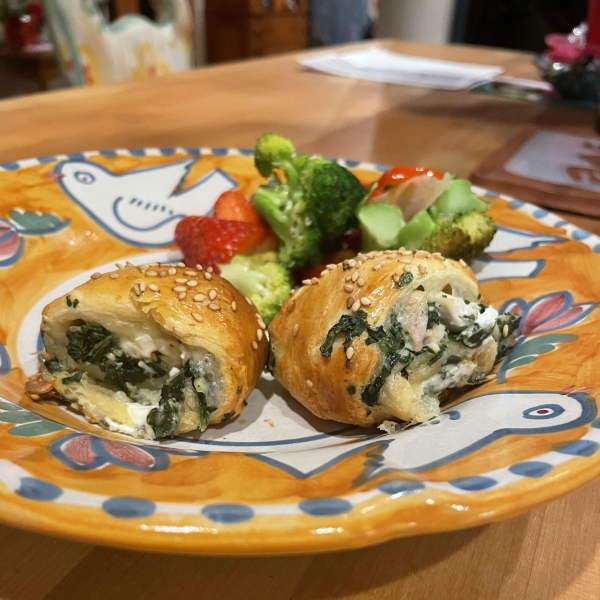 Spinach Rolls with Puff Pastry