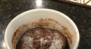 Mexican Chocolate/Salted Caramel Cake in a Mug