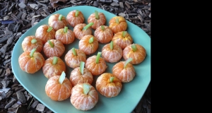 Mandarin Pumpkins (Healthy Halloween Snack)