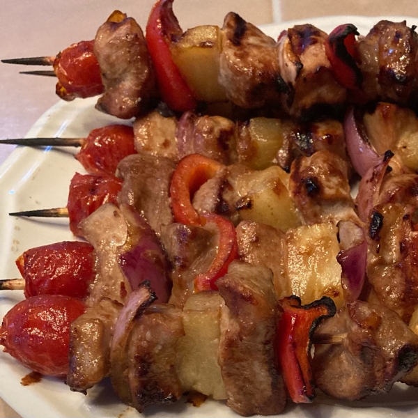 Fiery Pork Skewers