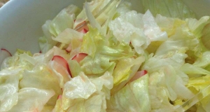Iceberg Lettuce Salad with Radishes