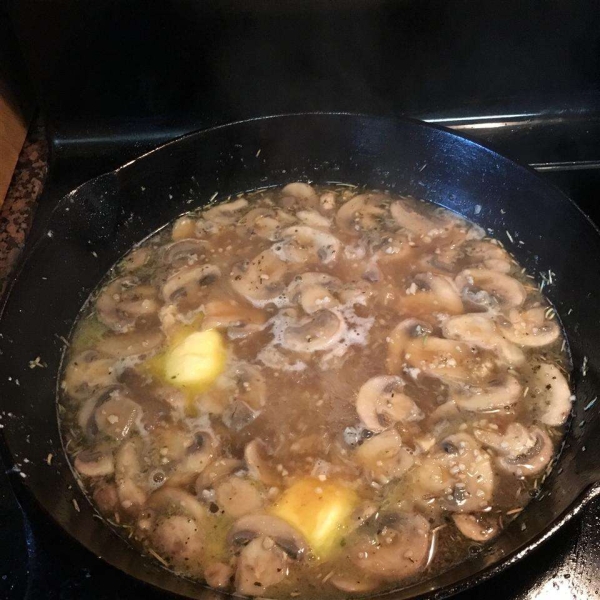 Pan-Fried Steak with Marsala Sauce