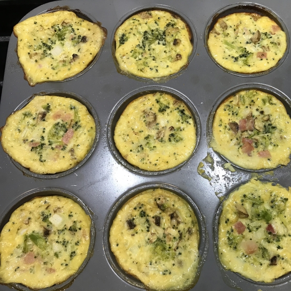 Crustless Cottage Cheese Mini Quiches