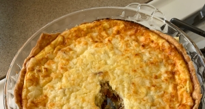 Bacon, Cheese, and Caramelized Onion Quiche