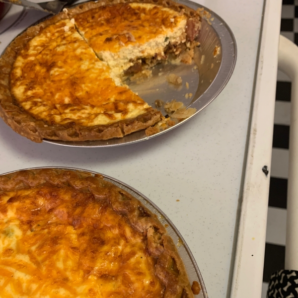 Bacon, Cheese, and Caramelized Onion Quiche