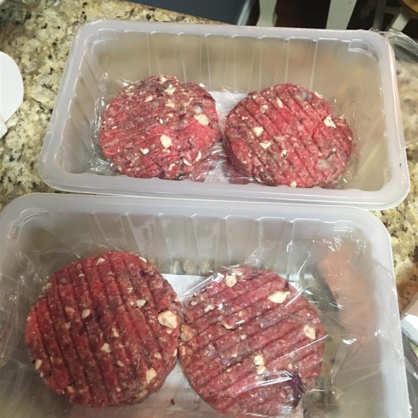 Summer Feta Burger with Gourmet Cheese Spread