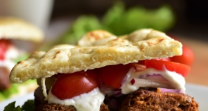 Grilled Mediterranean Lamb Sandwich