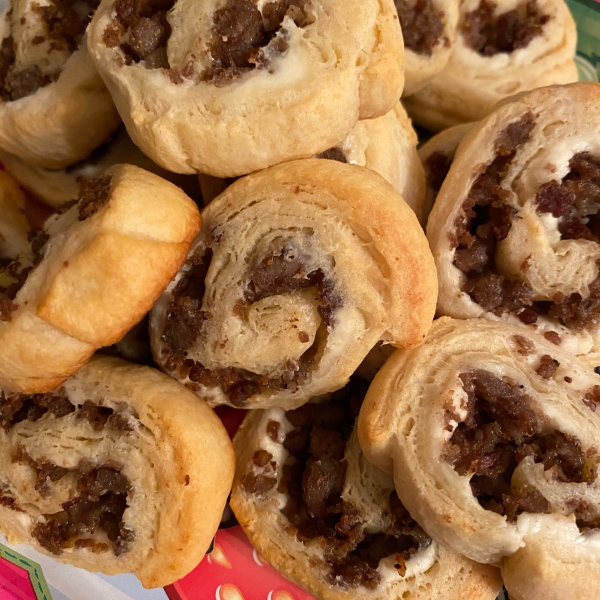 Sausage and Cream Cheese Pinwheels