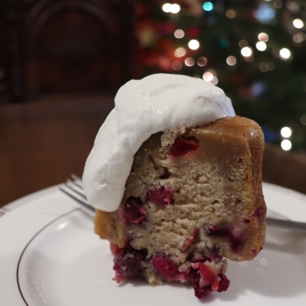 Nanny's Steamed Cranberry Pudding