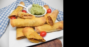 Air Fryer Beefy Vegan Taquitos