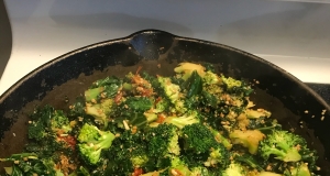 Stir-Fried Kale and Broccoli Florets