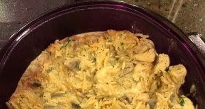 Creamy Boursin® Orzo with Chicken and Mushrooms