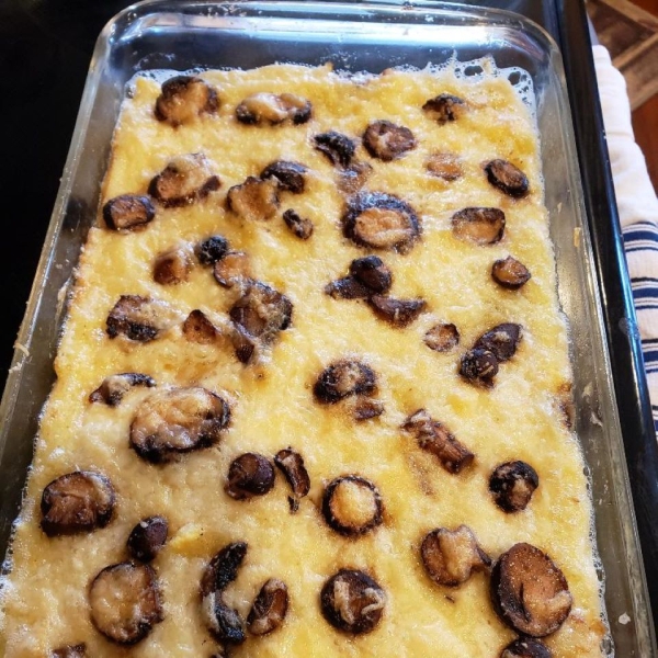 Baked Mushrooms and Polenta Gratin