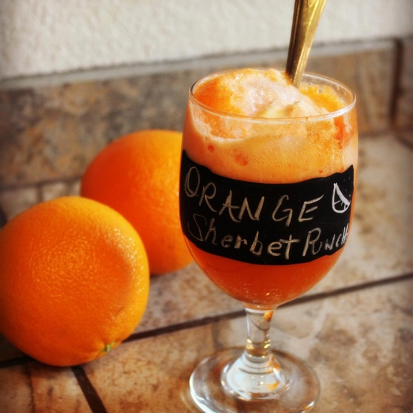 Orange Sherbet Punch