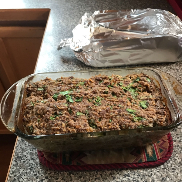 Simply Divine Meatloaf with Spinach