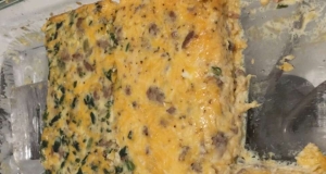 Spinach, Sausage, and Egg Casserole