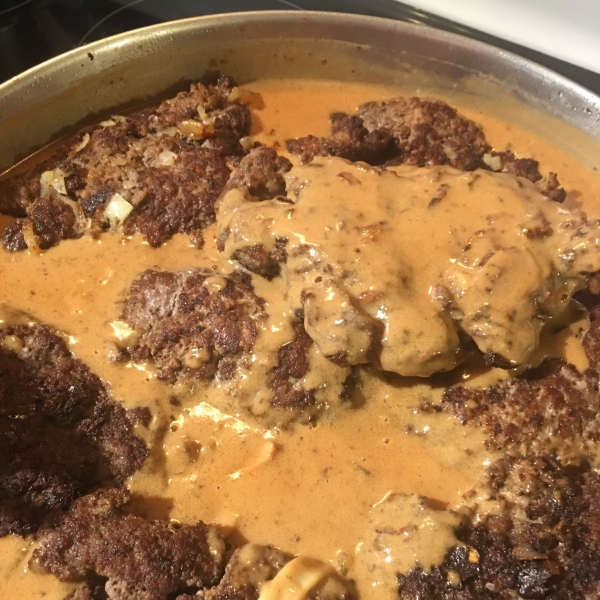 Scrumptious Salisbury Steak in Mushroom Gravy