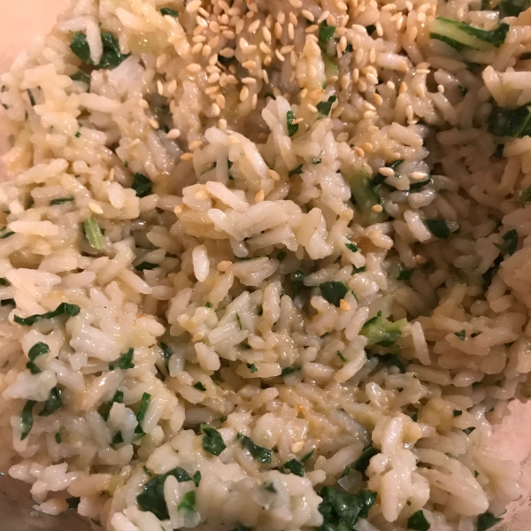 Bok Choy Steamed Rice