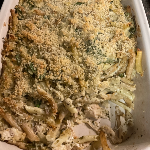 Pesto Chicken Penne Casserole