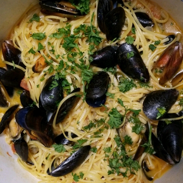 Garlic Wine Mussels