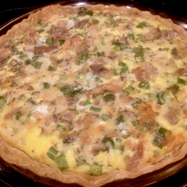 Asparagus Chicken Quiche