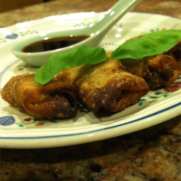 Beef and Sausage Fried Wontons