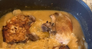 Pork Chops Smothered in Onion Gravy