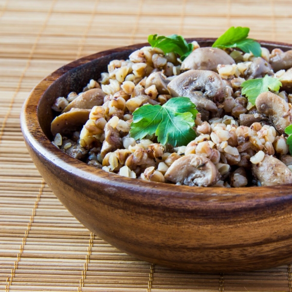 Barley and Mushrooms with Balsamic Vinegar