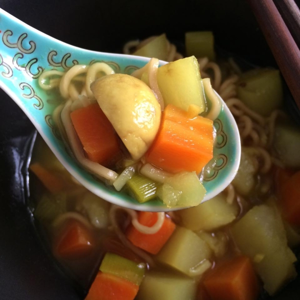 Potato, Leek, Carrot and Turmeric Soup